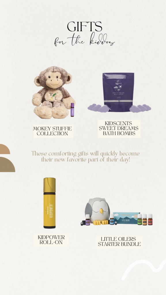 young living gift guide for the kiddos flyer