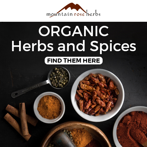 image with text "organic herbs and spices" favorites