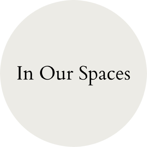 in our spaces blog circle logo