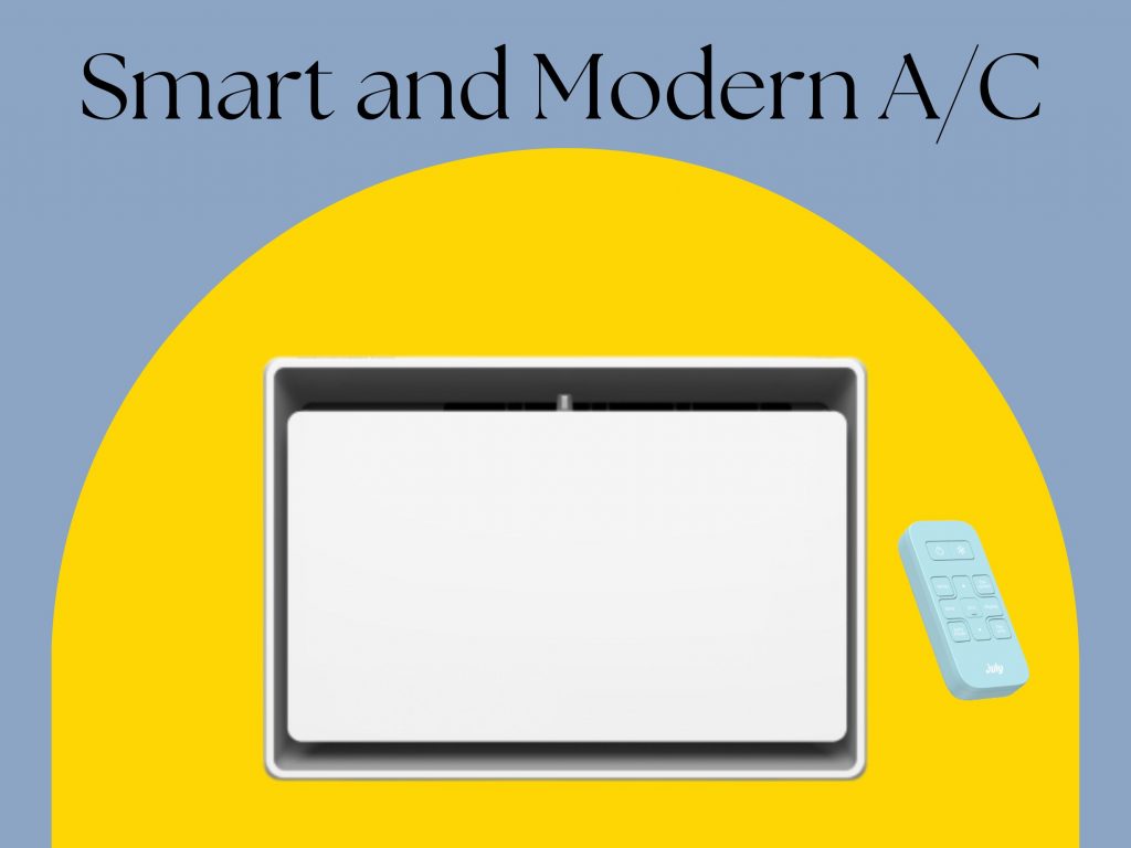 image and text of July air conditioner the smart and modern ac unit