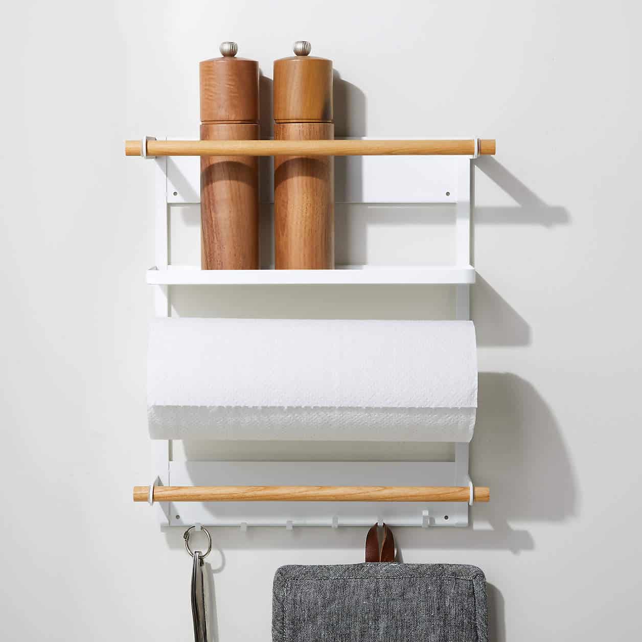 magnetic storage rack organizational ideas for organizing small spaces