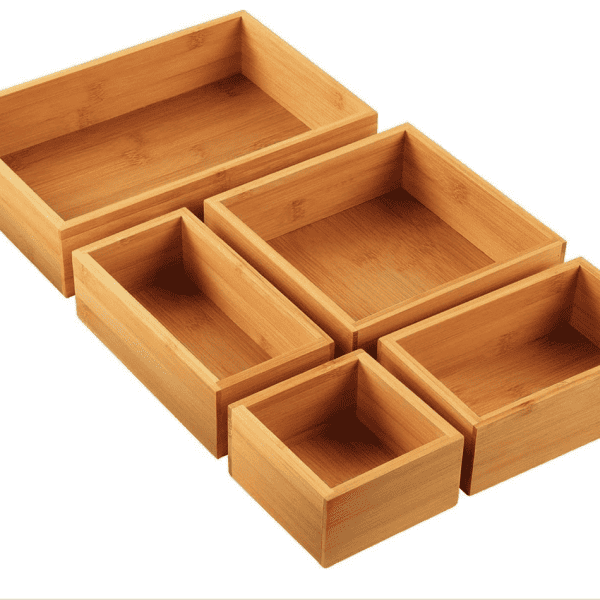 minimal bamboo drawers box organizers drawer organizers